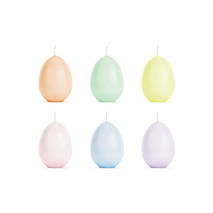 Pastel Easter Egg Candles 6ct | The Party Darling