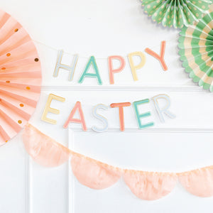 Pastel Happy Easter & Fringe Banner Set - The Party Darling