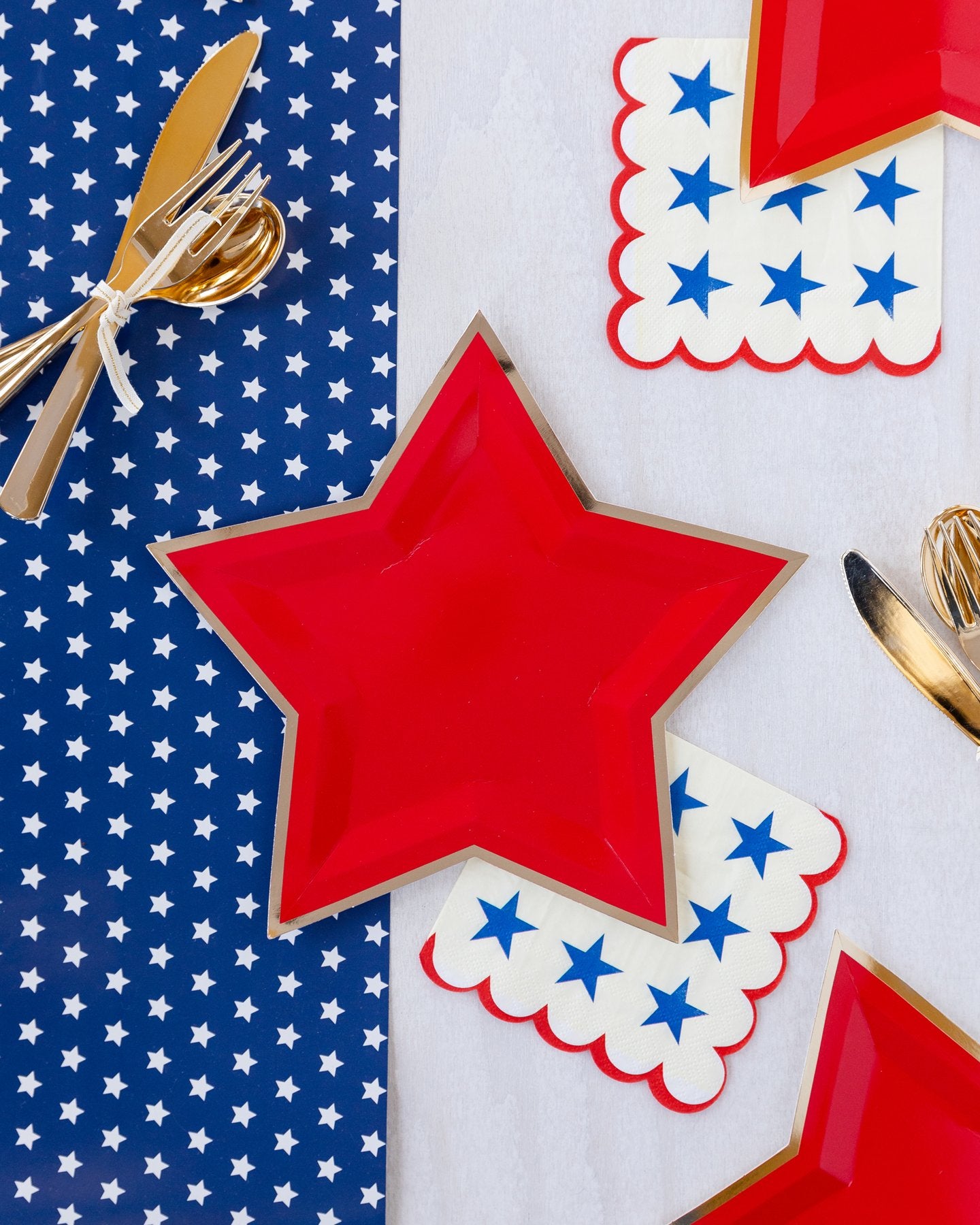 Patriotic Red, White & Blue Stars Beverage Napkins 25ct | The Party Darling
