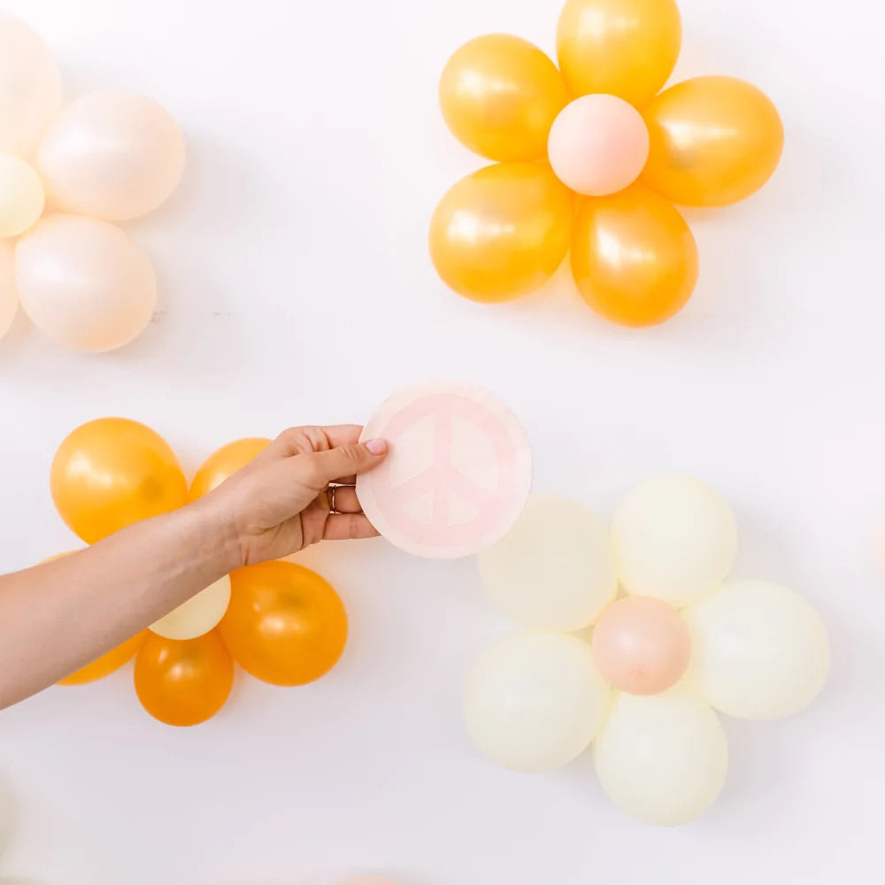 Peace and Love Dessert Napkins 20ct | The Party Darling