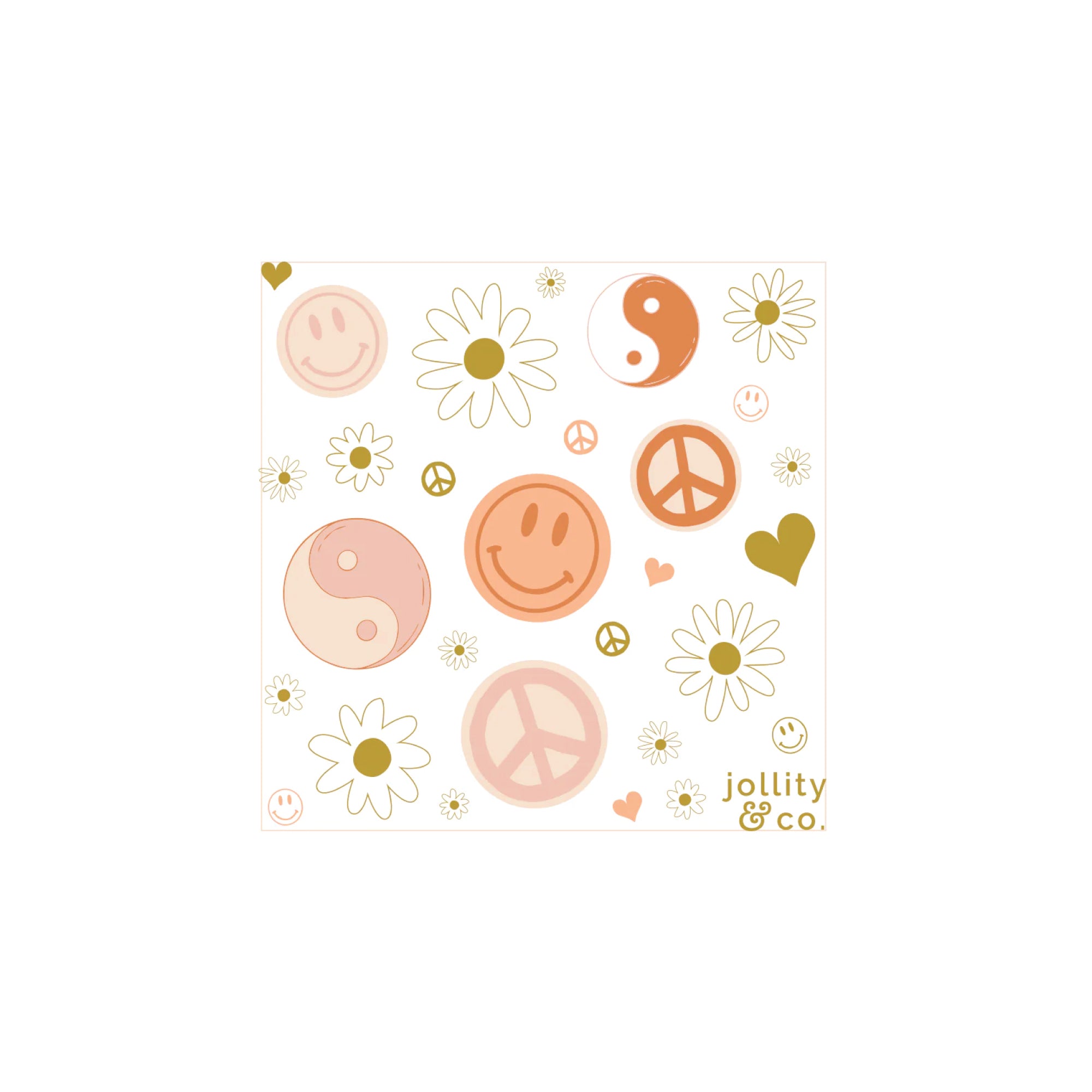 Peace and Love Sticker Sheets 4ct | The Party Darling