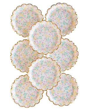 Ditsy Floral Dessert Plates