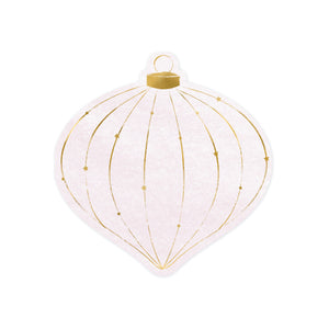 Pink & Gold Christmas Bauble Napkins 20ct | The Party Darling