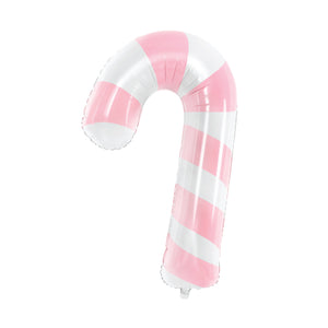 Pink Candy Cane Foil Balloon 32"