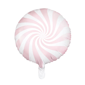 Light Pink Swirly Lollipop Foil Balloon 14in | The Party Darling