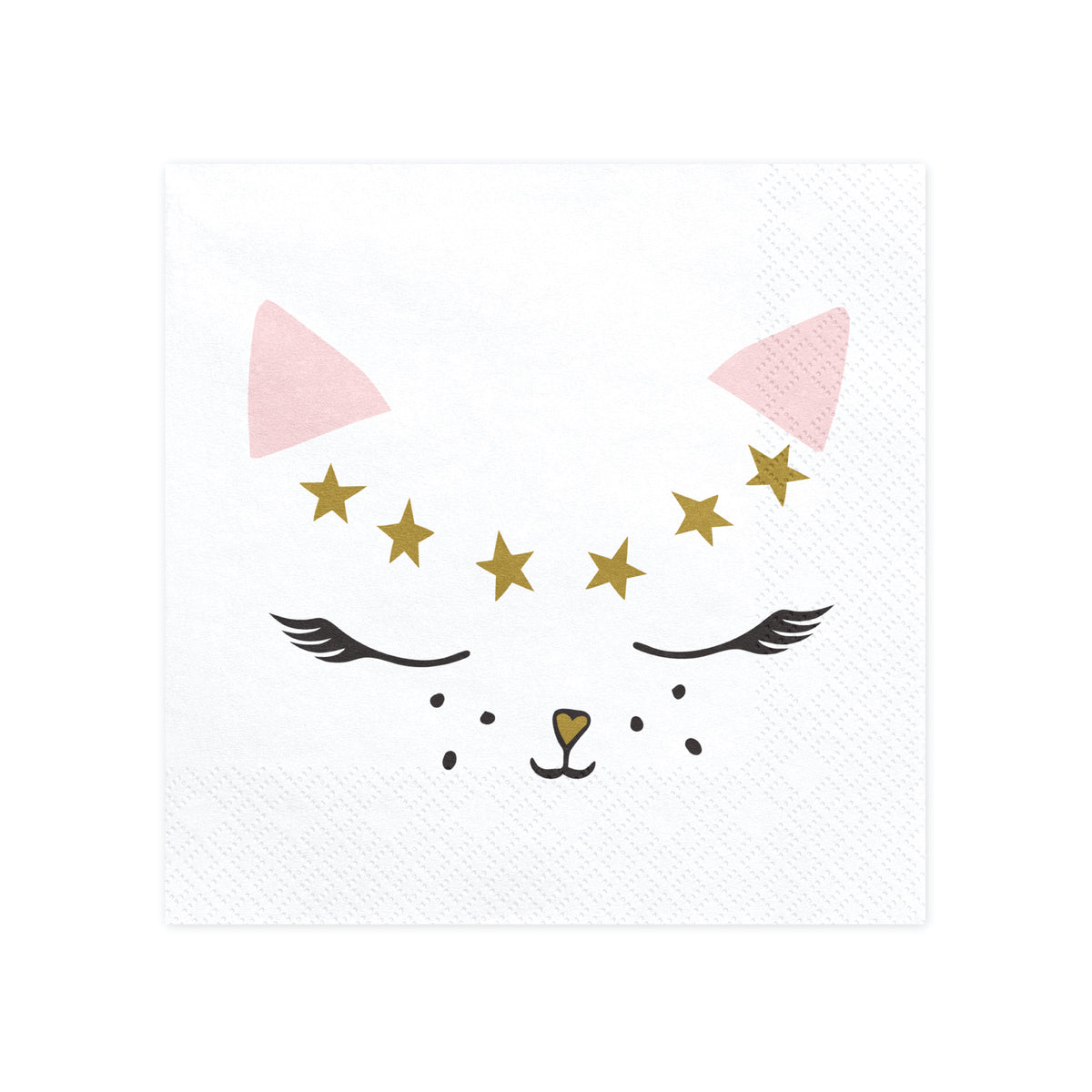 Pink &amp; White Kitty Cat Lunch Napkins 20ct | The Party Darling