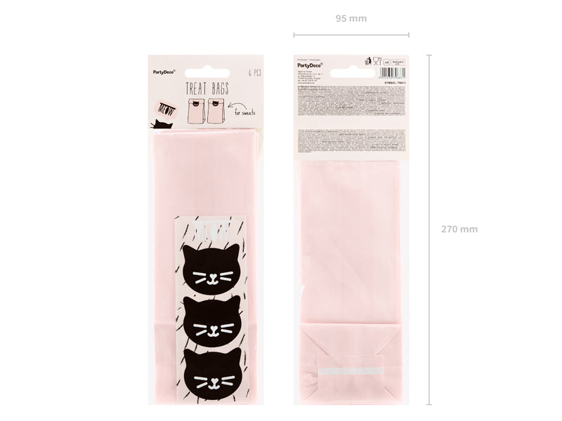Purrfect Cat Treat Bags 6ct - The Party Darling