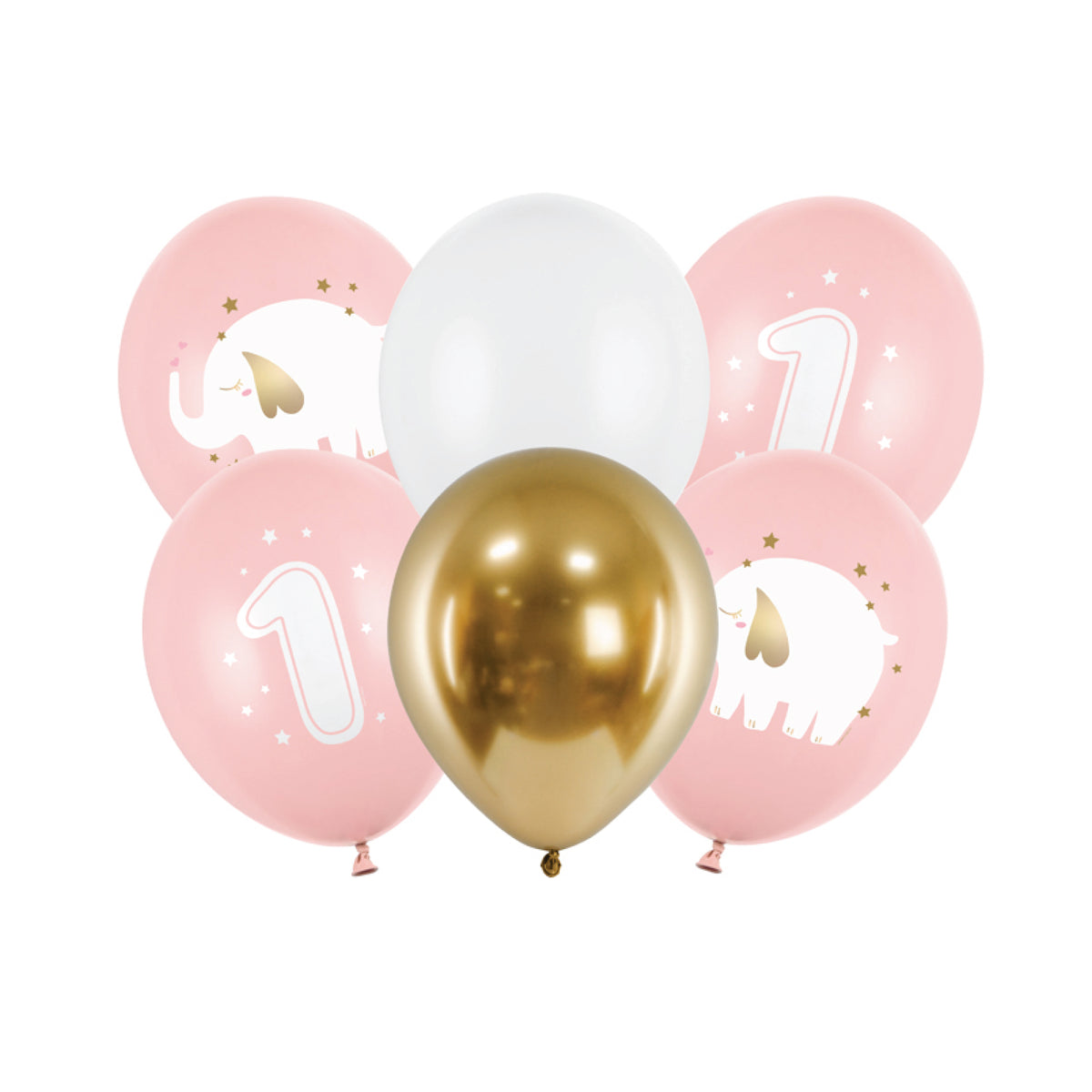 Pastel Multicolor Polka Dot Balloons 6ct