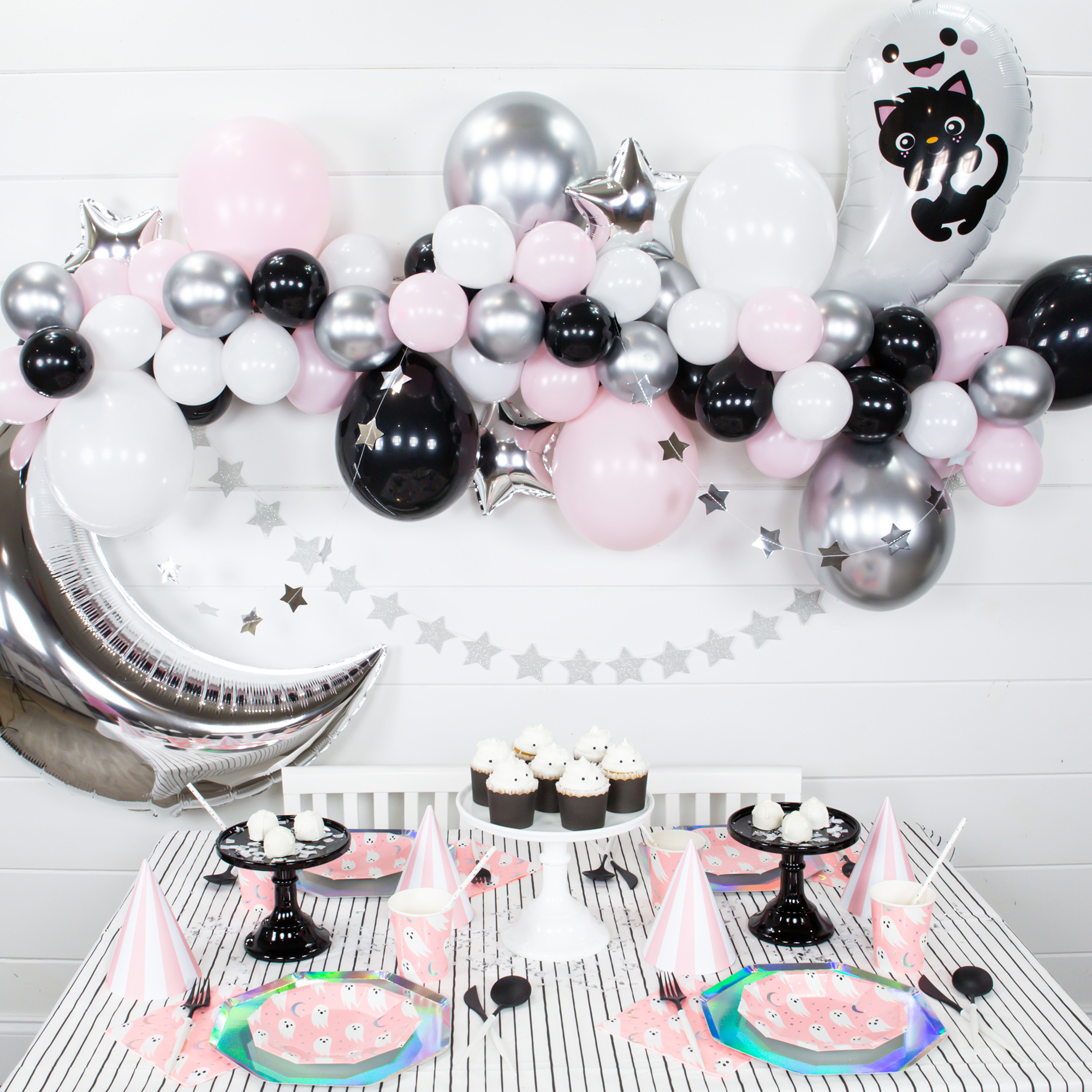 Pink Halloween DIY Balloon Garland Kit 6ft | The Party Darling