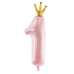 Pink Foil Number ''1'' Balloon 35.5in | The Party Darling