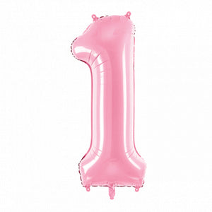 34" Pink Giant Number 1 Balloon | The Party Darling