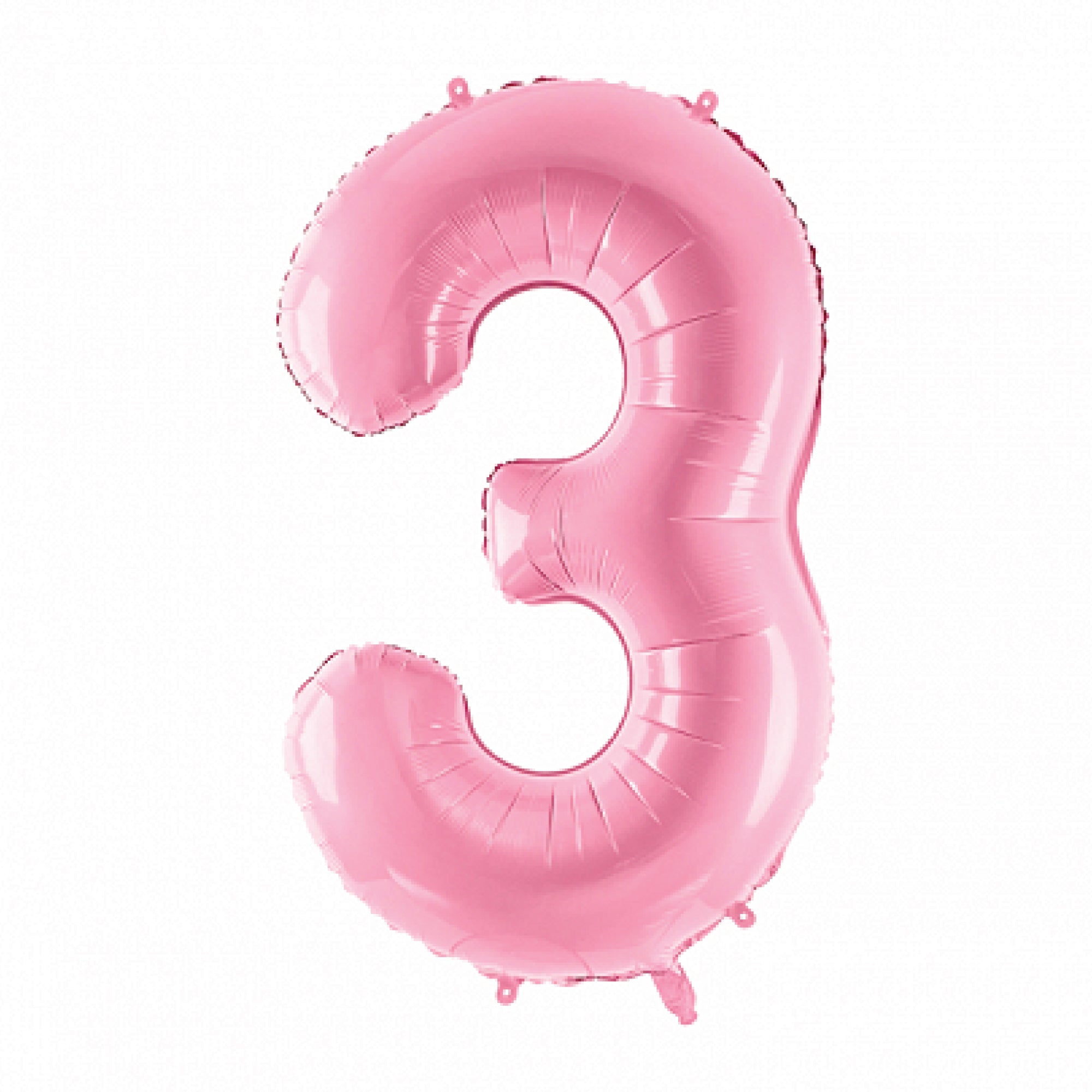 34" Pink Giant Number 3 Balloon | The Party Darling