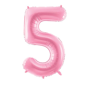 34" Pink Giant Number 5 Balloon | The Party Darling