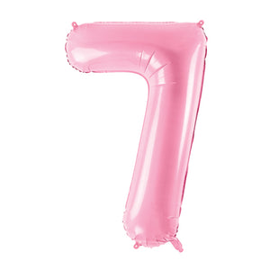 34" Pink Giant Number 7 Balloon | The Party Darling