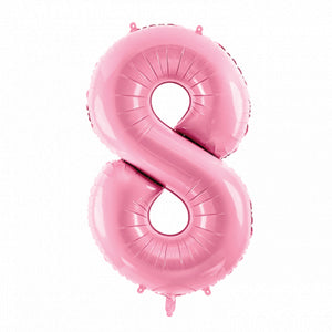 34" Pink Giant Number 8 Balloon | The Party Darling