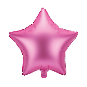Bright Pink Star Foil Balloon 19in | The Party Darling