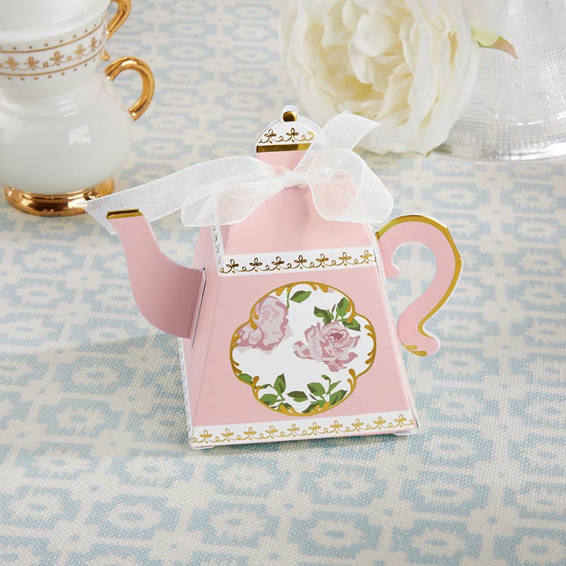 Pink Floral Tea Time Favor Boxes 24ct | The Party Darling