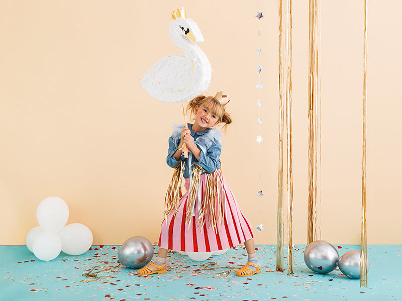 Pull String Swan Princess Piñata 17in x 19.5in | The Party Darling