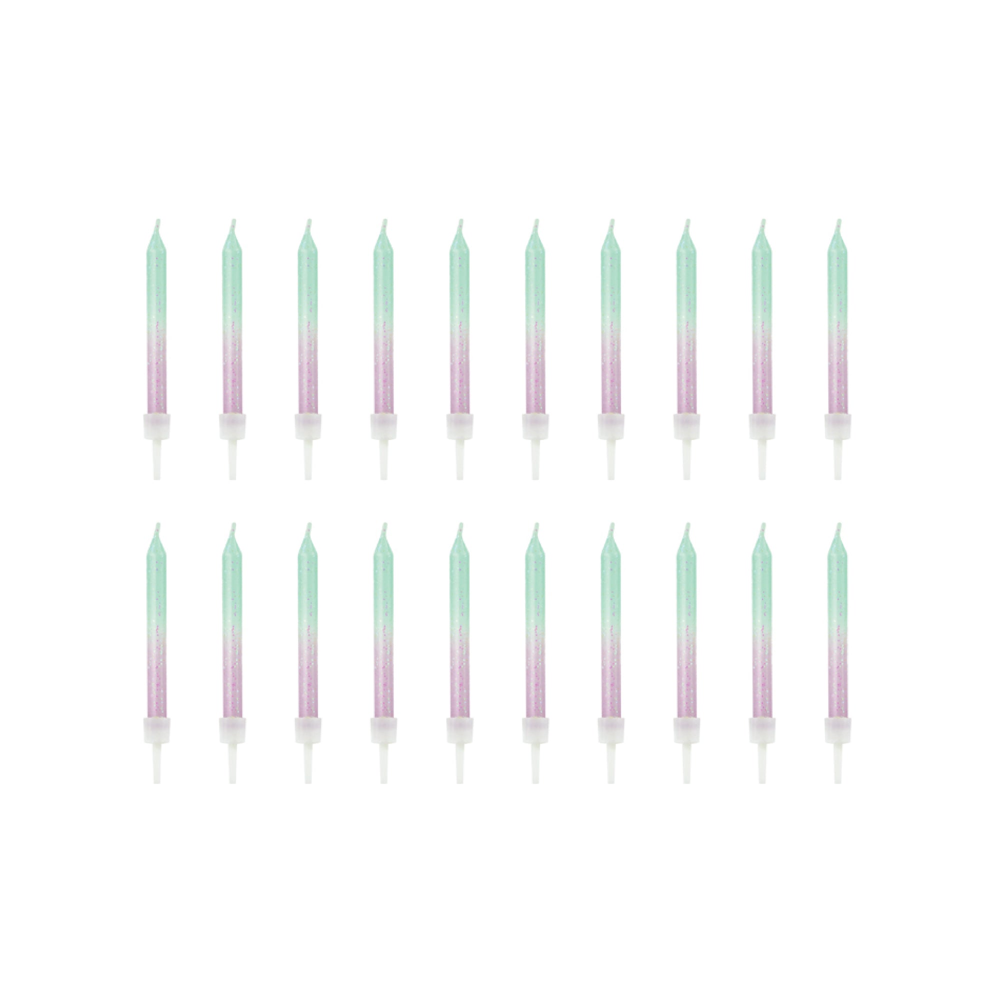 Purple & Blue Ombre Birthday Candles 20ct | The Party Darling