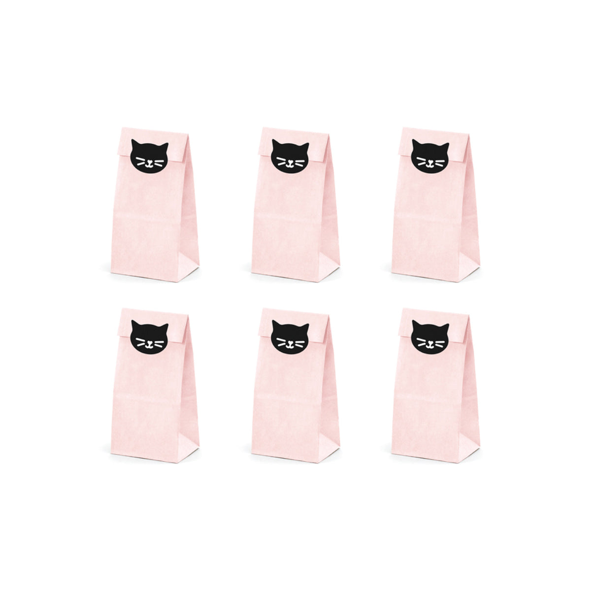 Purrfect Cat Treat Bags with Seals 6ct | The Party Darling