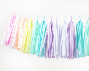 Pastel Rainbow Tassel Garland Kit - The Party Darling