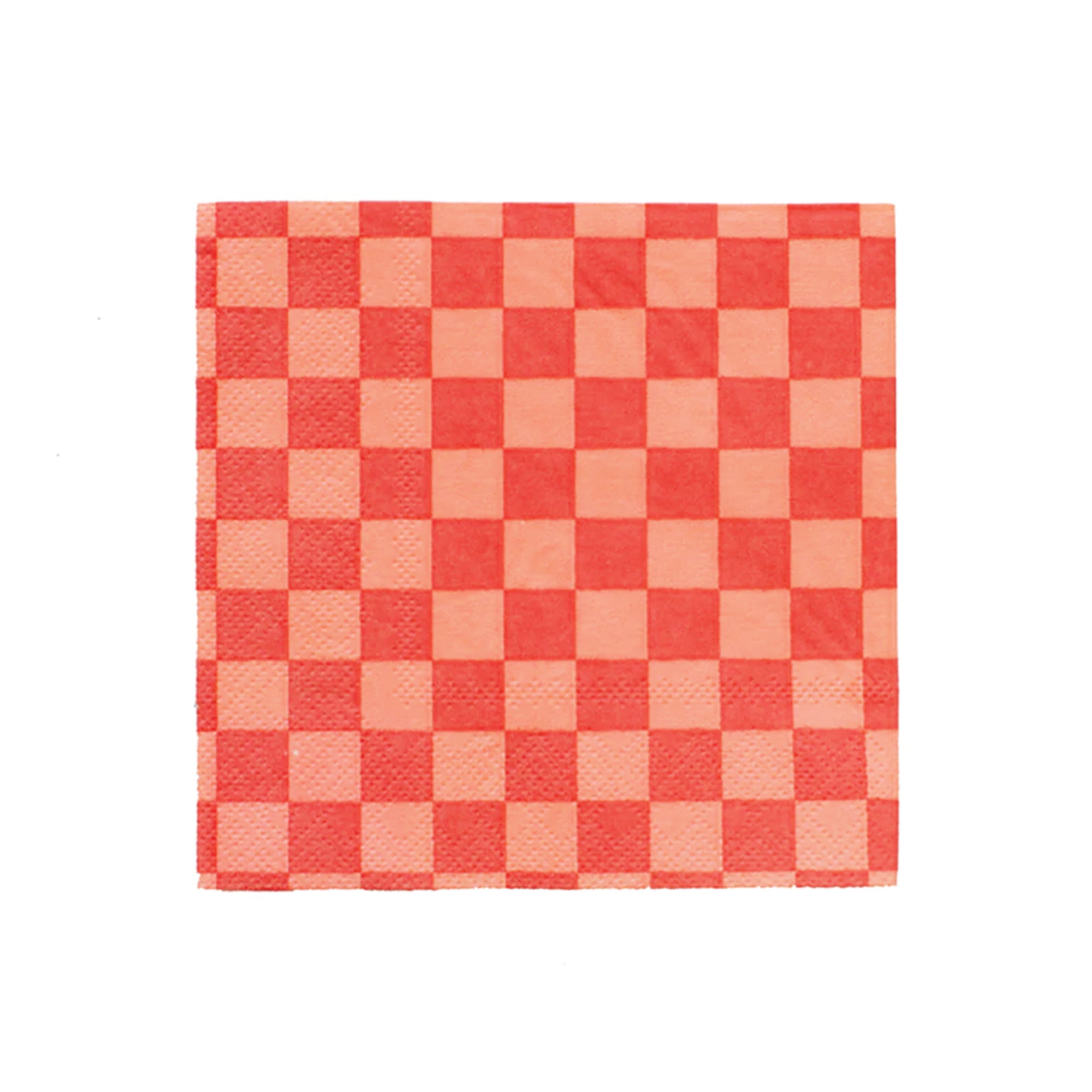 Red Checkered Lunch Napkins - Thumbnail 2