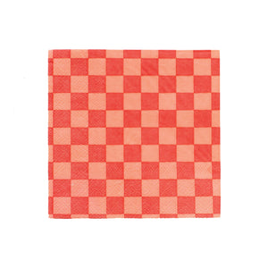 Red Checkered Lunch Napkins 16ct | The Party Darling