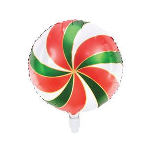 Red & Green Swirly Lollipop Foil Balloon 18in | The Party Darling