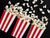 Red Striped Popcorn Boxes 6ct | The Party Darling