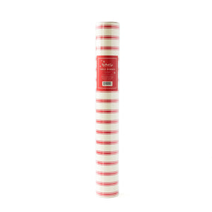 Red & White Striped Christmas Table Runner | The Party Darling 
