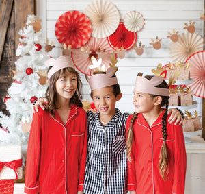 Kids Reindeer Party Hats 8ct | The Party Darling