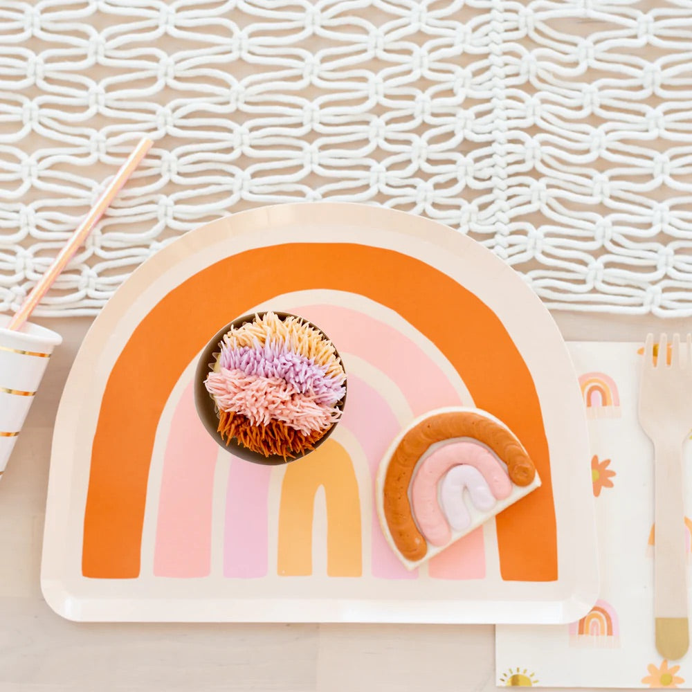 Retro Rainbow Lunch Napkins 16ct | The Party Darling