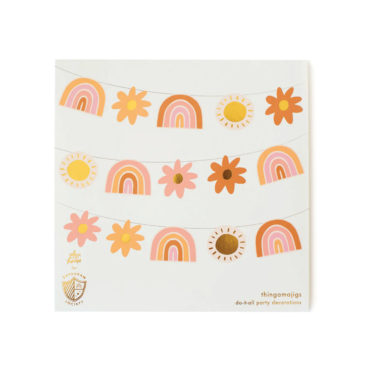 Retro Rainbow DIY Garland 20ft | The Party Darling