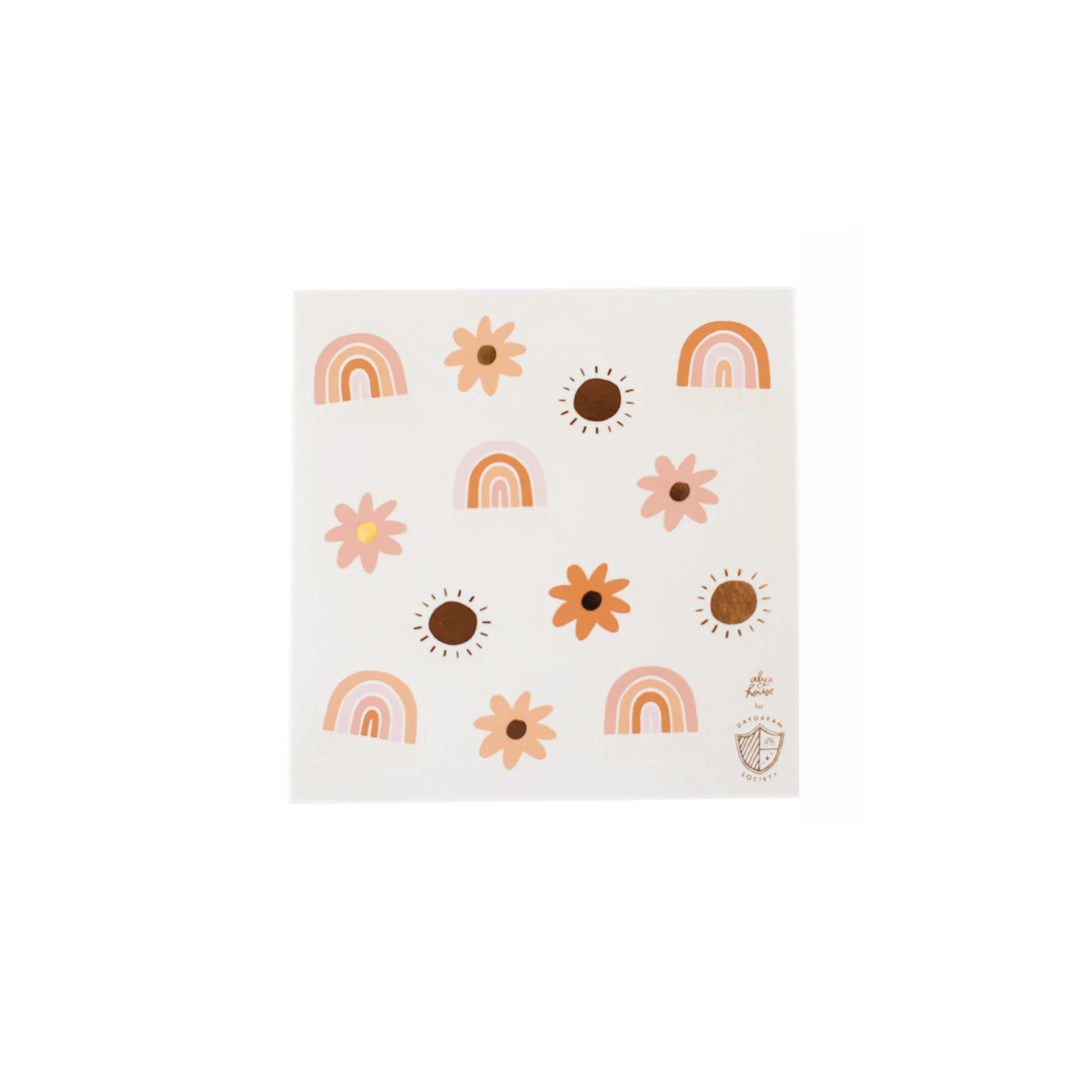 Retro Rainbow Sticker Sheets 4ct | The Party Darling