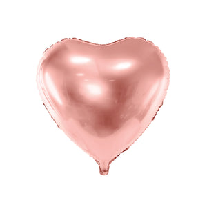 Rose Gold Heart Foil Balloon 18"