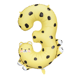Giant Number Balloon Cheetah 3 | The Party Darling