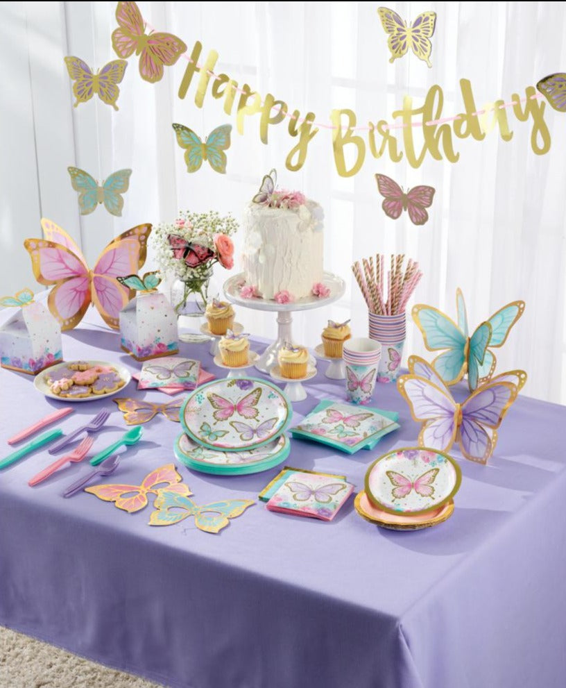 Butterfly Dessert Napkins 16ct - The Party Darling