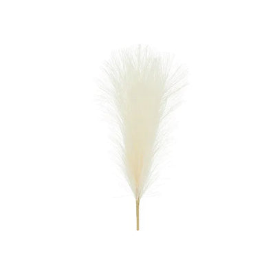 Cream Artificial Pampas Grass Stem 17.7in