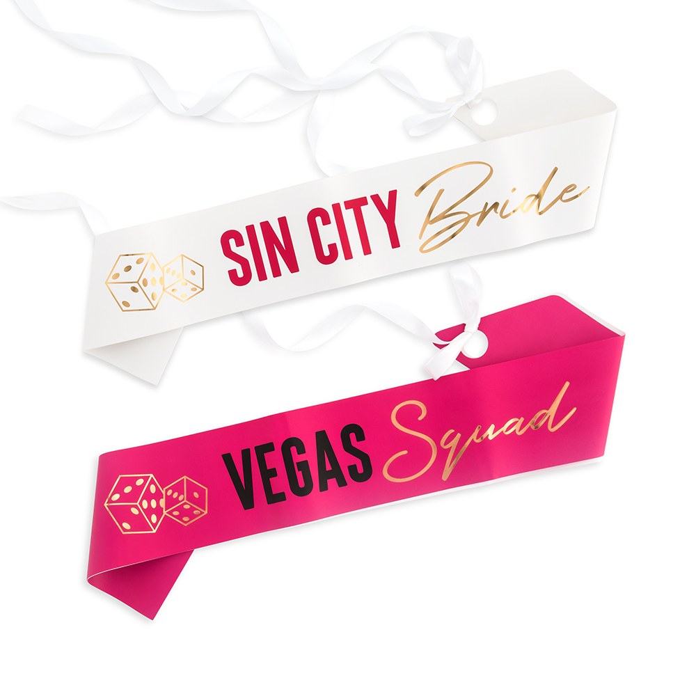 Sin City Bride to Be Bachelorette Party Sash | The Party Darling