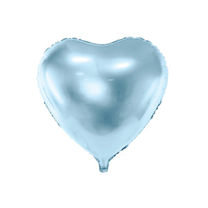 Sky Blue Heart Foil Balloon 18in | The Party Darling