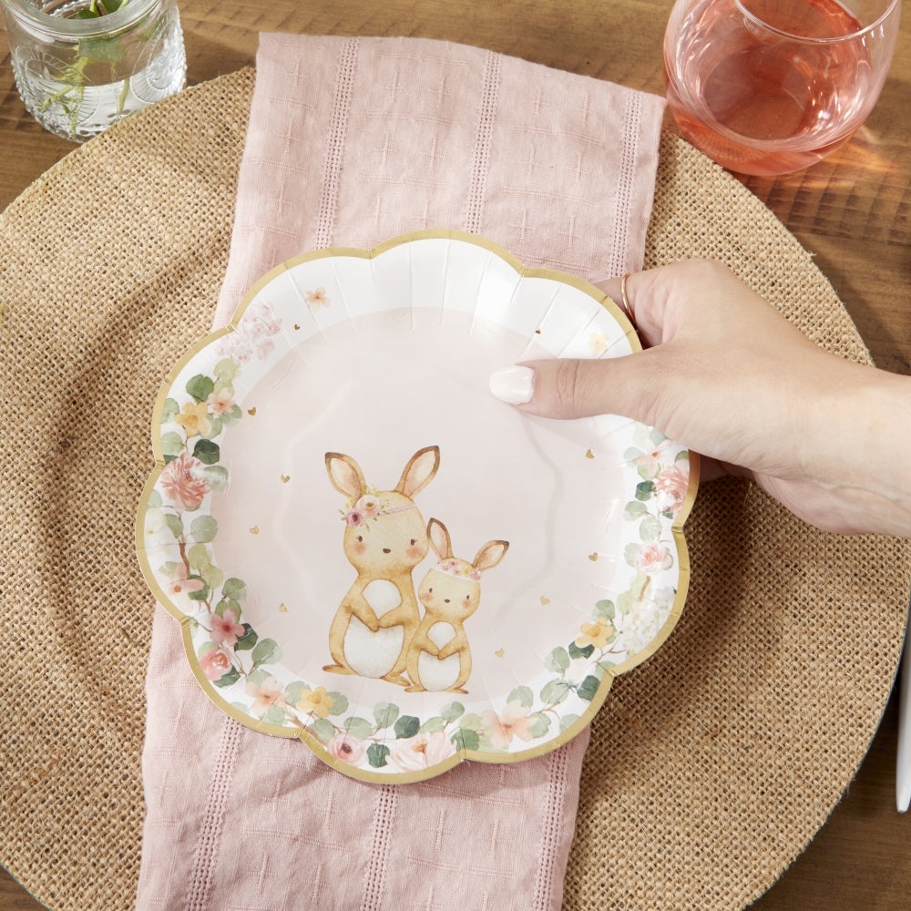 Floral Woodland Animals Dessert Plates 16ct | The Party Darling
