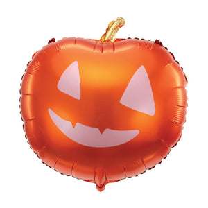 Orange Halloween Pumpkin Balloon 16in | The Party Darling