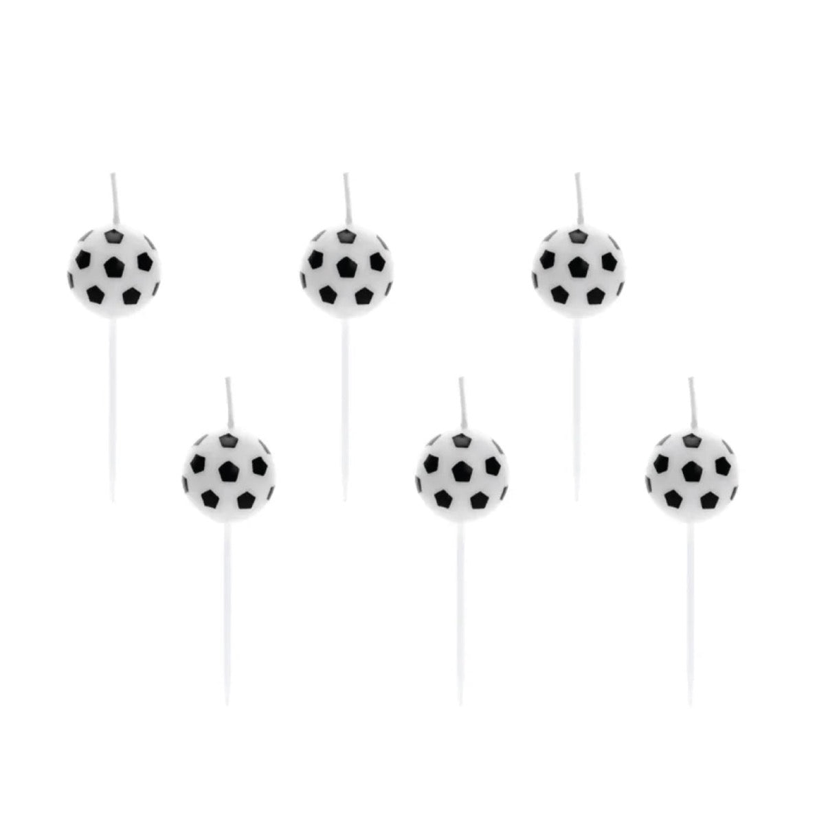 Soccer Ball Birthday Candles 6ct | The Party Darling