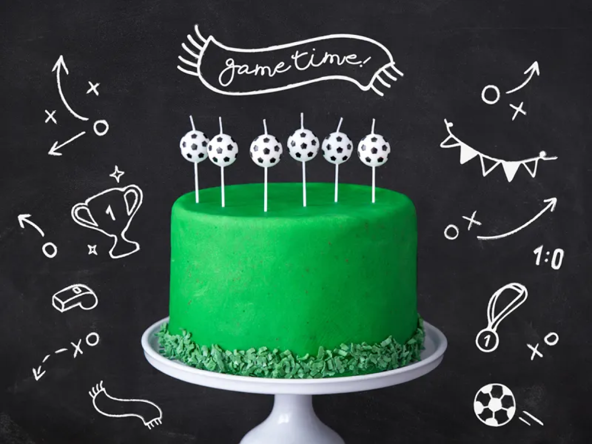 Soccer Ball Birthday Candles 6ct | The Party Darling