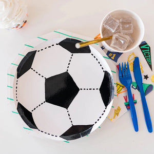 Soccer Ball Paper Plates 8ct | The Party Darling