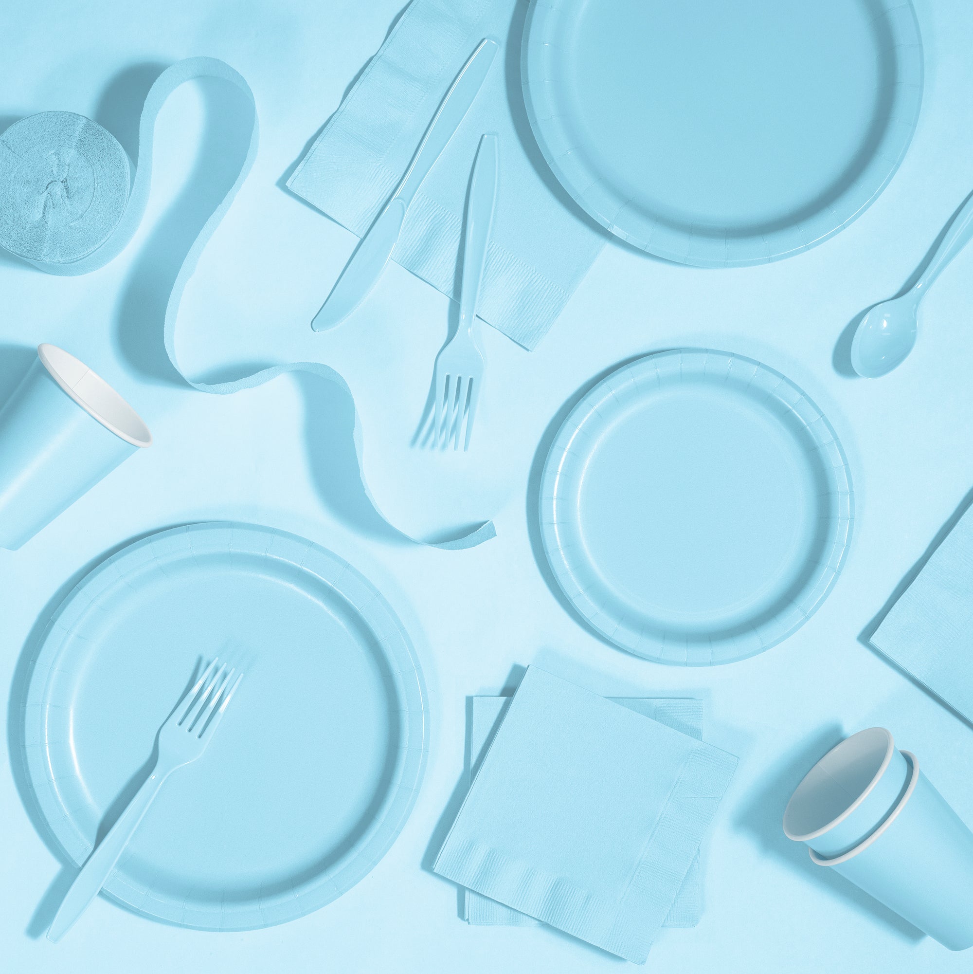 Pastel Light Blue Lunch Napkins 20ct | The Party Darling