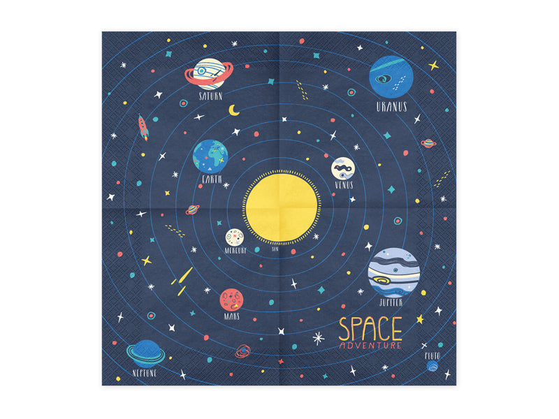 Space Adventure Lunch Napkins 20ct - The Party Darling