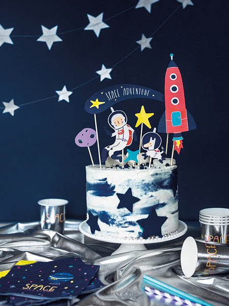 Outer Space Cake Toppers 7ct | The Party Darling