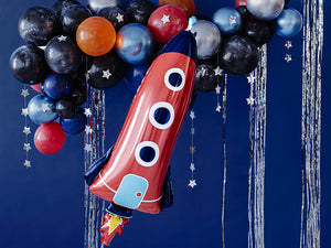 Space Rocket Foil Balloon 45.5in - The Party Darling