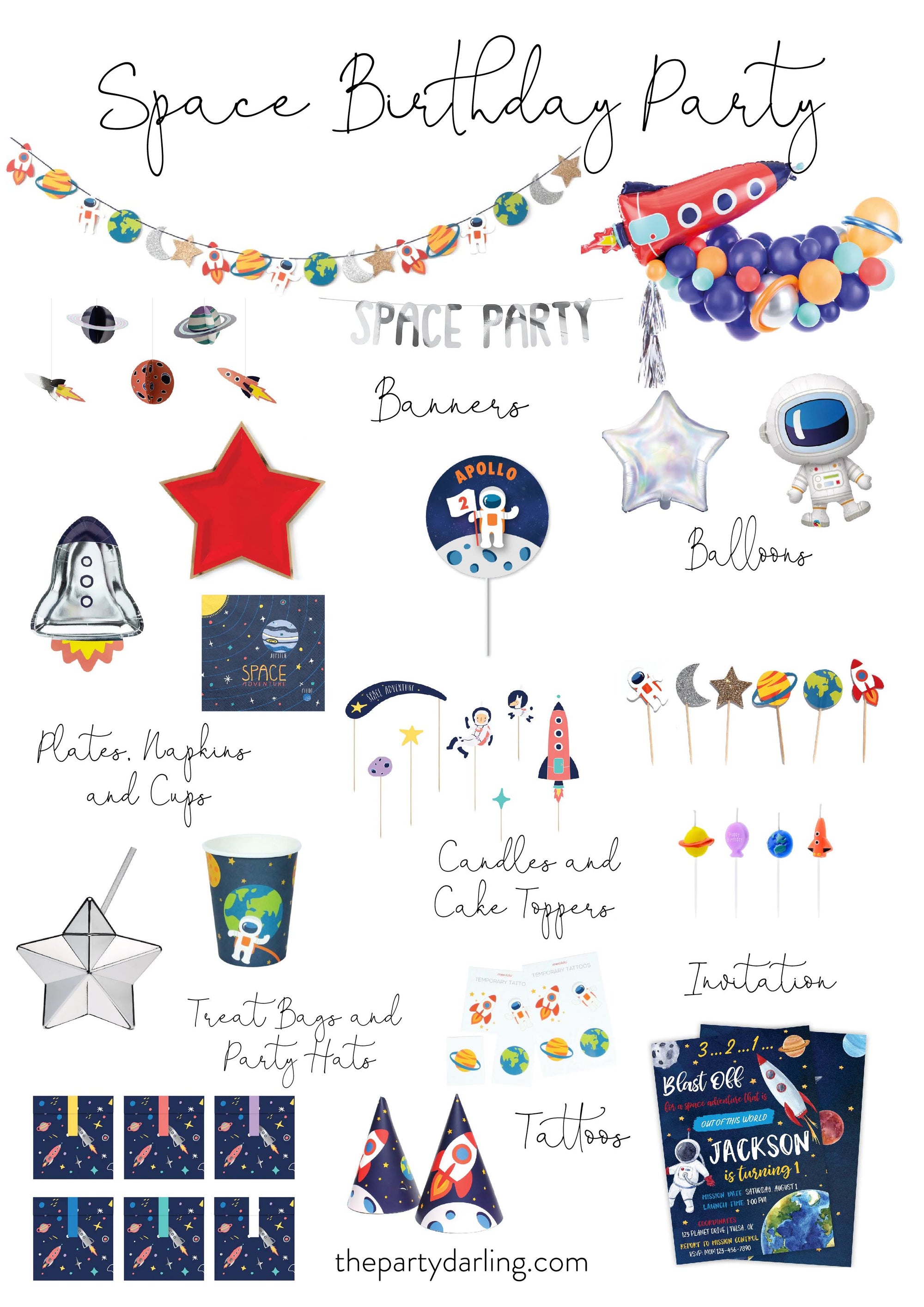 AirLoonz Outer Space Astronaut Balloon 57in | The Party Darling